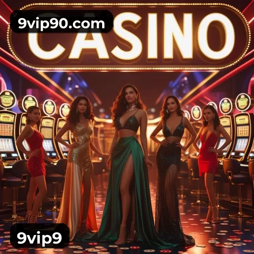 Tela de boas-vindas e lobby de jogos do aplicativo 9vip9
